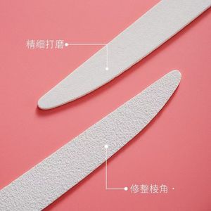Lime à ongles professionnelle double face 100/180 en papier de verre manucure/pédicure motif droit matériau émeri - Product Image 3