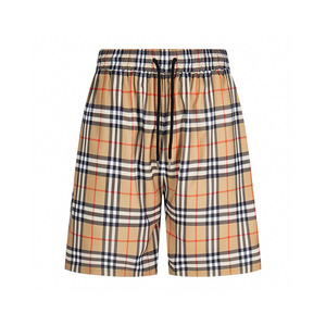 Shorts décontractés à carreaux pour hommes, style Burberry, en coton et lin, coupe ample, pour l'été, les vacances et la randonnée, <span class=keywords><strong>lot</strong></span> en gros - Product Image 3