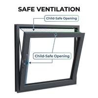 Ventana Interior Invertida de Aluminio con Diseño Profesional, Aislamiento Térmico, Impermeabilidad y Hermeticidad