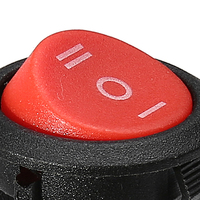 Siège noir bouton rouge cuivre environnemental 3 positions leci rs606 interrupteur à bascule rond