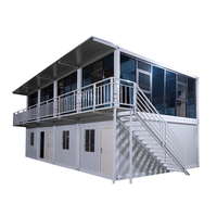 Duplex personnalisé multi-taille 1, 2, 3 chambres, maisons préfabriquées, maisons préfabriquées pour salle de réunion et entrepôt, clé en main