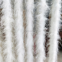 Bande de plumes d'autruche à 5 couches pour la décoration de Noël de fête d'halloween de carnaval pour les costumes de jeu de rôle et les accessoires de danse