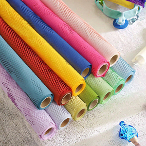 Hot bán giấy kraft CuộN tinh bột lớp phủ tuyệt vời tổ ong lưới hoa gói giấy cho bó hoa lót bao bì trang trí - Product Image 3