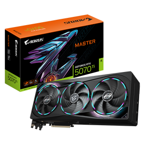 Carte graphique de jeu GIGABYTE <span class=keywords><strong>AORUS</strong></span> GeForce RTX 5070 Ti pour MASTER 16G, nouvelle sortie, sortie DP, ventilateur MXM, carte graphique de bureau RTX5070 - Product Image 1