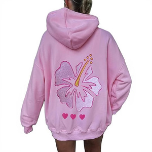 Felpe Personalizzate Autunno e Inverno Novità Abbigliamento da <span class=keywords><strong>Donna</strong></span> Moda Europea Americana Fantastica Felpa Larga Stampata con Cappuccio Disponibile - Product Image 2
