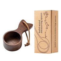 Cuillère à café en bois de noyer écologique pour mesurer et doser le thé, le sucre et le café
