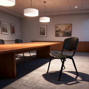 Silla Apilable Comercial para Aula con Estructura Metálica, Ideal para Salas de Conferencias, Salas de Espera y Asientos para Estudiantes - Product Image 2