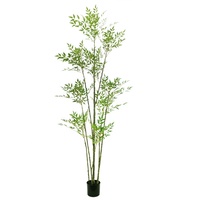 Arbre artificiel Nandina vert de 170 cm avec pot, taille et forme personnalisables, plante décorative très vendue pour l'intérieur et l'extérieur