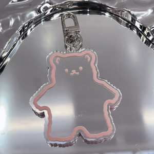 Lindo Llavero de Oso de Peluche Acrílico, Colgante Kawaii de Oso de Peluche, Joyería DIY, Colgante para Bolsos de Mujer y Niños, Regalos para Parejas, Llavero de Oso - Product Image 4