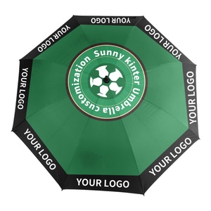 Heavy Duty Golf <b>Umbrella</b> <b>Windproof</b> Double Canopy 62 Inch Oversized Rain Protection Ergonomic Handle Semi-Automatic Opening - Product Image 3