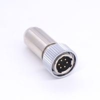 Conector de alimentación automotriz impermeable IP67 de 4 pines, macho/hembra, USB/DIN/Terminal de crimpado, enchufe M8 para PCB, número de modelo