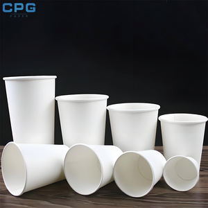 Vasos de Papel Biodegradables y Compostables de 4oz, 8oz, 12oz y 16oz, Libres de BPA, Aptos para Alimentos, Suministro Directo de Fábrica - Product Image 1