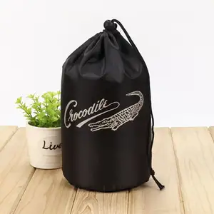 High Quality Custom Logo Nylon Polyester 210d Drawstring Bag Event Backpack Draw String Bags Training Sports Pouches