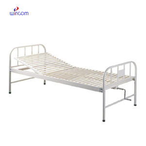 Revêtement en acier de meubles hospitaliers <span class=keywords><strong>Lit</strong></span> de clinique manuel à manivelle simple/un pour utilisation par les patients Prix bon marché WN613 - Product Image 1