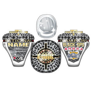 แหวนแชมป์บาสเก็ตบอลของผู้ชายแบบกำหนดเองอัญมณีดิจิทัลนำโชคเครื่องประดับคนรักลูกเบสบอลเพชรงานแต่งงานวันเกิด - Product Image 4