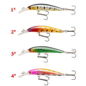 Señuelo de pesca XY-36 Minnow de 7cm y 3.6g con sonajeros y anzuelo de tres puntas para la pesca de lubina - Product Image 1