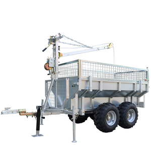 1000kgs capacité de charge ATV remorque à bois avec grue/Offres Spéciales bonne qualité <span class=keywords><strong>camion</strong></span> à benne basculante 4 essieux remorque pour le bois - Product Image 5