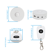 Módulo de Sonido Musical con Control Remoto Descargable, Batería de Litio Recargable por USB de 16 MB, Caja Grabadora de Voz para Peluches