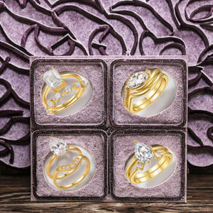 Anillo Solitario Moderno de Plata de Ley 925 con Baño de Oro de 18K y Moissanita con Corte Marquesa, Hipoalergénico y Certificado, para Mujer, Marca Yilin - Product Image 3