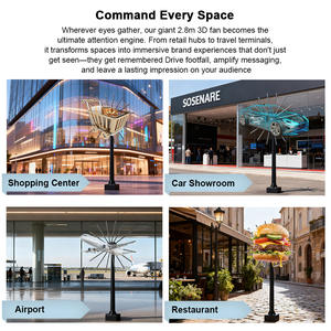 Ventilador Holográfico 3D para Exteriores de 280 cm, Resistente al Agua, con 5000 Nits y Resolución 4K para Publicidad - Product Image 3