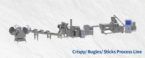 Extrusora de Alimentos de Doble Tornillo para Airear/Inflar, Extrusora de Alimentos para Hacer Bocadillos de Maíz Inflado, Chips de Maíz - Product Image 2