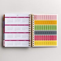 Carnets de notes de journaux à reliure spiralée Wire-O personnalisés avec onglets séparateurs