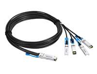 Câble DAC en cuivre à connexion directe active 40G SFP28 vers 4 x 10G XFP, 1 m (3 pi), connecteur SFP28, type WiFi SDK GPRS Networks HG8546M