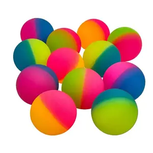 Nouveau drôle rebondissant haute élasticité rebond multi couleurs balles super rebondissantes pour les enfants