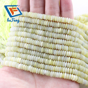 Fabbrica a buon mercato naturale 2x6mm di giada di limone <span class=keywords><strong>perline</strong></span> <span class=keywords><strong>sottili</strong></span> piatte rotonde di abaco distanziatore <span class=keywords><strong>perline</strong></span> per la fabbricazione del braccialetto - Product Image 4