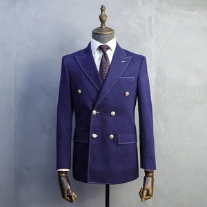 Mtm Tùy Chỉnh Chino Phù Hợp Với Áo Khoác Cho Người Đàn Ông 100% Bông Giản Dị Mens Blazer Thiết Kế Thời Trang Thợ May Làm Hải Quân Phù Hợp Với Áo Khoác - Product Image 5