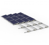Rail en aluminium Toit plat Panneaux de montage solaire Structure de support