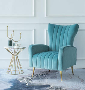 Chaises de salon d'hôtel en bois confortables et luxueuses, style antique, velours tigre - Product Image 3