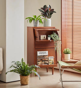 Armoire de rangement <span class=keywords><strong>MUU</strong></span> moderne en bois massif et verre, grande capacité, écologique, durable, gain de place, pour salon, chambre, hôtel - Product Image 5