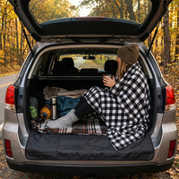 Couverture chauffante HOMFUL 12V pour voiture et camping-car, avec arrêt automatique et velours double face pour les voyages