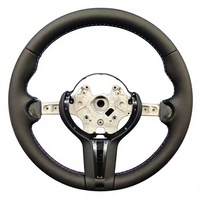 Volant sport en fibre de carbone forgée, forme D, fond plat, pour BM/W F30 F10 F20 F32 M3 M4 M5 M6 X3 X5, mise à niveau OEM