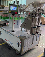 Machine de remplissage et de bouchage automatique de sachets à bec verseur rotatif servo quantitatif KMR