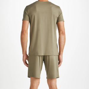 <strong>Men's</strong> Lounge <strong>Shorts</strong> Sets Bamboo <strong>Pyjama</strong> for <strong>Men</strong> Summer Sleep <strong>Shorts</strong> Sets Organic Jersey Pjs Custom Pajamas Set - Product Image 2