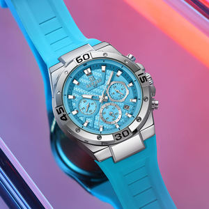 Nuevo reloj deportivo multifuncional de silicona con correa de silicona, resistente al agua, luminoso, de cuarzo, para hombre, modelo RD83965M, 2026. - Product Image 2