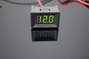 โวลต์มิเตอร์ดิจิตอล OLED ขนาด 0.36 นิ้ว DC4.5-30V พร้อมจอแสดงผล LED สีแดง โวลต์มิเตอร์แบบ <span class=keywords><strong>2</strong></span> สายสำหรับยานยนต์ อุณหภูมิการทำงาน -40~65 องศา - Product Image 5