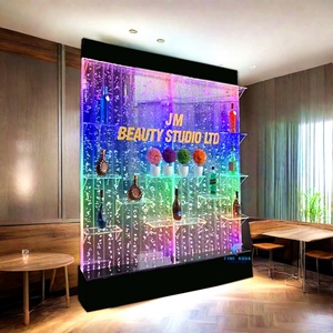 Custom Interior Decorative Acrylic Partition Wall Panel Dancing Led Water Bubble Wall - Product Image 1