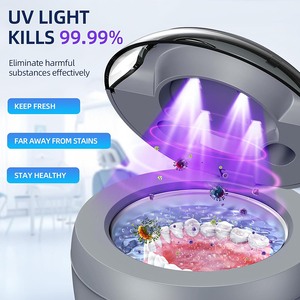 Nettoyeur à ultrasons rechargeable électrique 4 points UV 200 ml 4 modes pour <span class=keywords><strong>bijoux</strong></span> et appareils orthodontiques – Meilleures ventes - Product Image 5