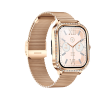 Smartwatch MK88 Diamond per Donne, Monitoraggio della Salute, Chiamate BT, Impermeabile IP67, Schermo TFT Touch da 1,75 Pollici, Tracker del Sonno, 4 Giorni di Autonomia