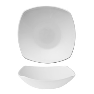 Piatto Fondo Quadrato in Vetro Bianco <span class=keywords><strong>Bormioli</strong></span> <span class=keywords><strong>Rocco</strong></span> Eclissi 21,3 x 21,3 cm per Ristoranti, Catering, Forniture Alberghiere, Vendita all'Ingrosso - Product Image 1