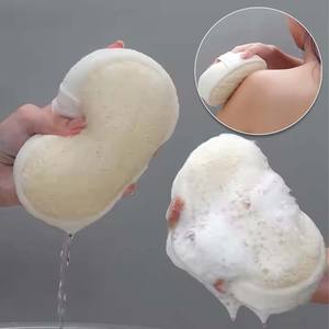 Natural Bath Brush Shower Spa Body Scrubber Exfoliator Bathing Massage Loofa Sponge Brush Pad Loofah Sponge - Product Image 1