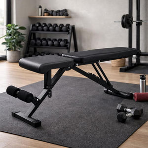 Banco de Pesas Metálico Plegable y Ajustable, Equipo de Entrenamiento de Fuerza Multiusos para Gimnasio en Casa, Ejercicio de Cuerpo Completo - Product Image 5