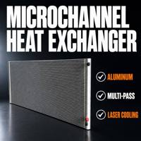 Échangeur de chaleur à microcanaux en aluminium multi-passages, conception personnalisée, refroidissement de machine laser, haute efficacité, durable