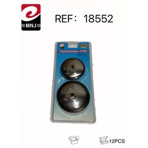 MNJ Sink Cover 2Pcs 75mm Round Drain Plug For Kitchen Bathroom Sink - Product Image 3