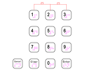Không thấm nước chống bụi IP65 thép không gỉ gắn kim loại 16 phím USB PS/<span class=keywords><strong>2</strong></span> ngoài trời sử dụng chữ nổi hỗ trợ bàn phím - Product Image 6