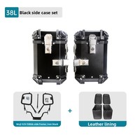 Porte-bagages arrière pour moto en alliage d'aluminium Infinite 525/500DS avec boîte latérale et capacité de 38L