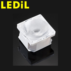 เลนส์และชุดประกอบ LED PMMA รุ่น CA12012_LAURA-O-PIN ของ Ledils ชุดประกอบทรงสี่เหลี่ยม ~40x12 มุมลำแสงรูปวงรี สำหรับไฟ LED - Product Image 1
